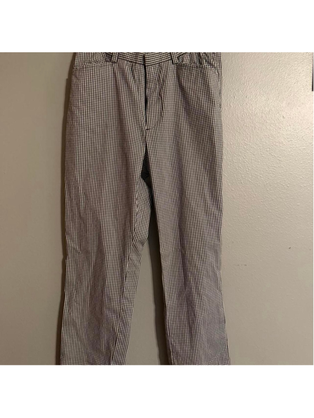 Vintage Ralph Lauren black & white micro gingham trousers, size 2